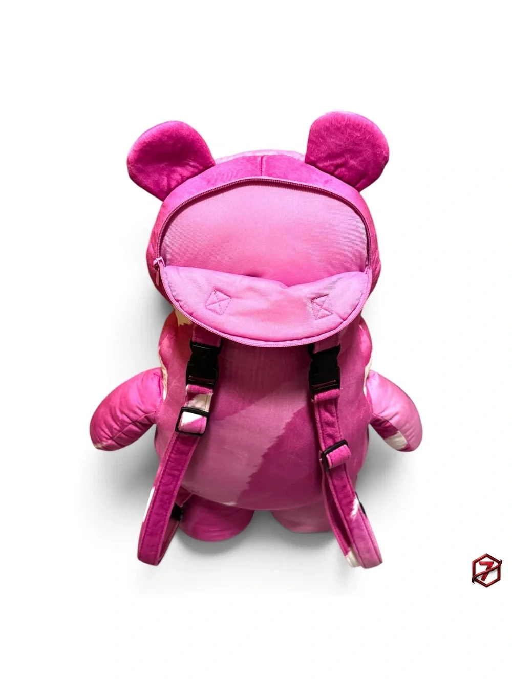 Sprayground The 3 Headed Bear Plush Teddybear Backpack Limited Edition Pink